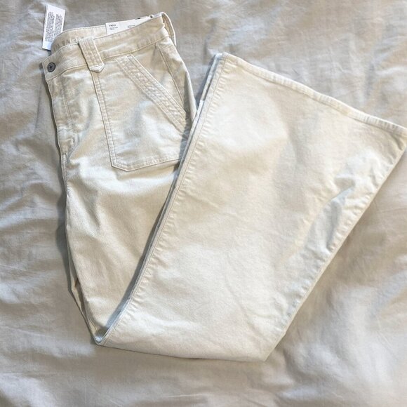 NWT AE Stretch‎ Corduroy Festival Flare High Rise Jeans Pant Plus Size 16 - Picture 3 of 7